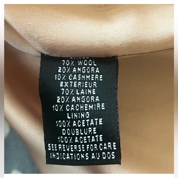 Vintage Talbots Tan Wool Trench Coat - Picture 8 of 8